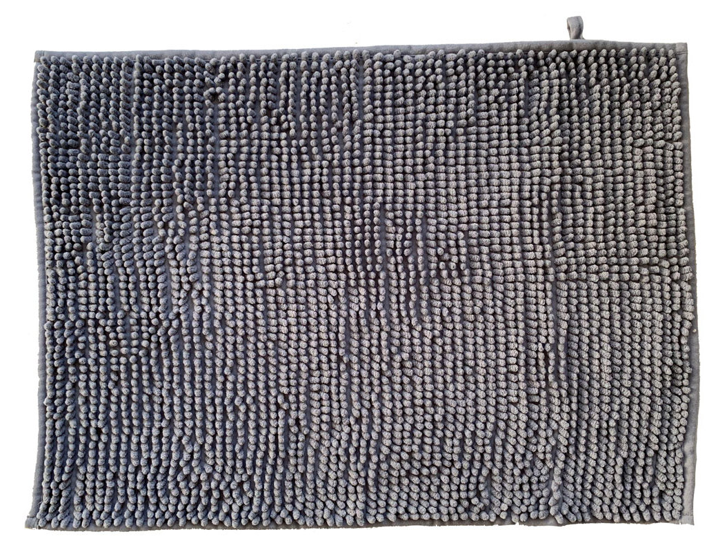 TAPETE CASA DE BANHO CHENILLE ACTUEL 900G CINZENTO 50X70CM