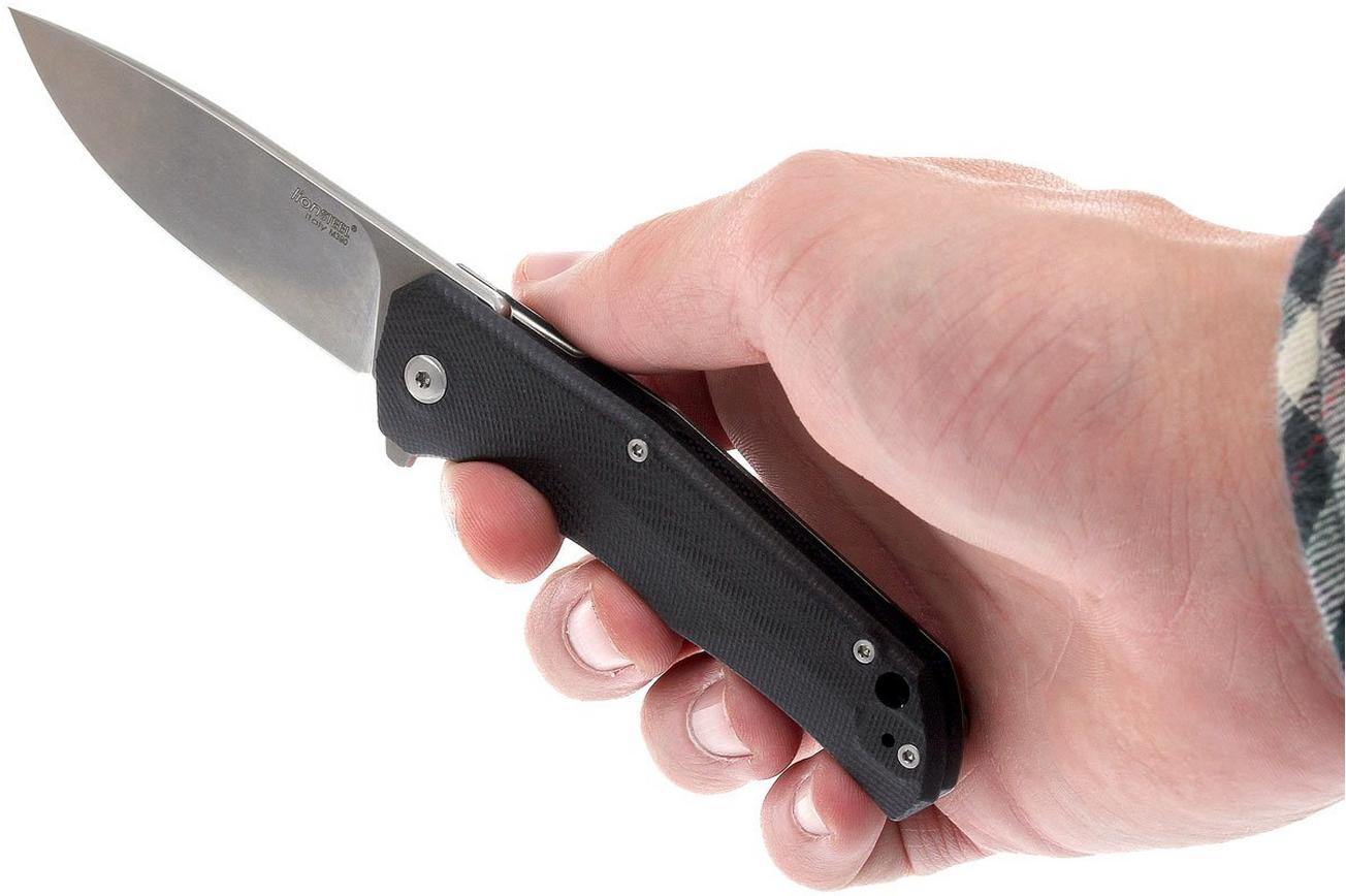 LionSteel TRE G10 GBK zakmes, black