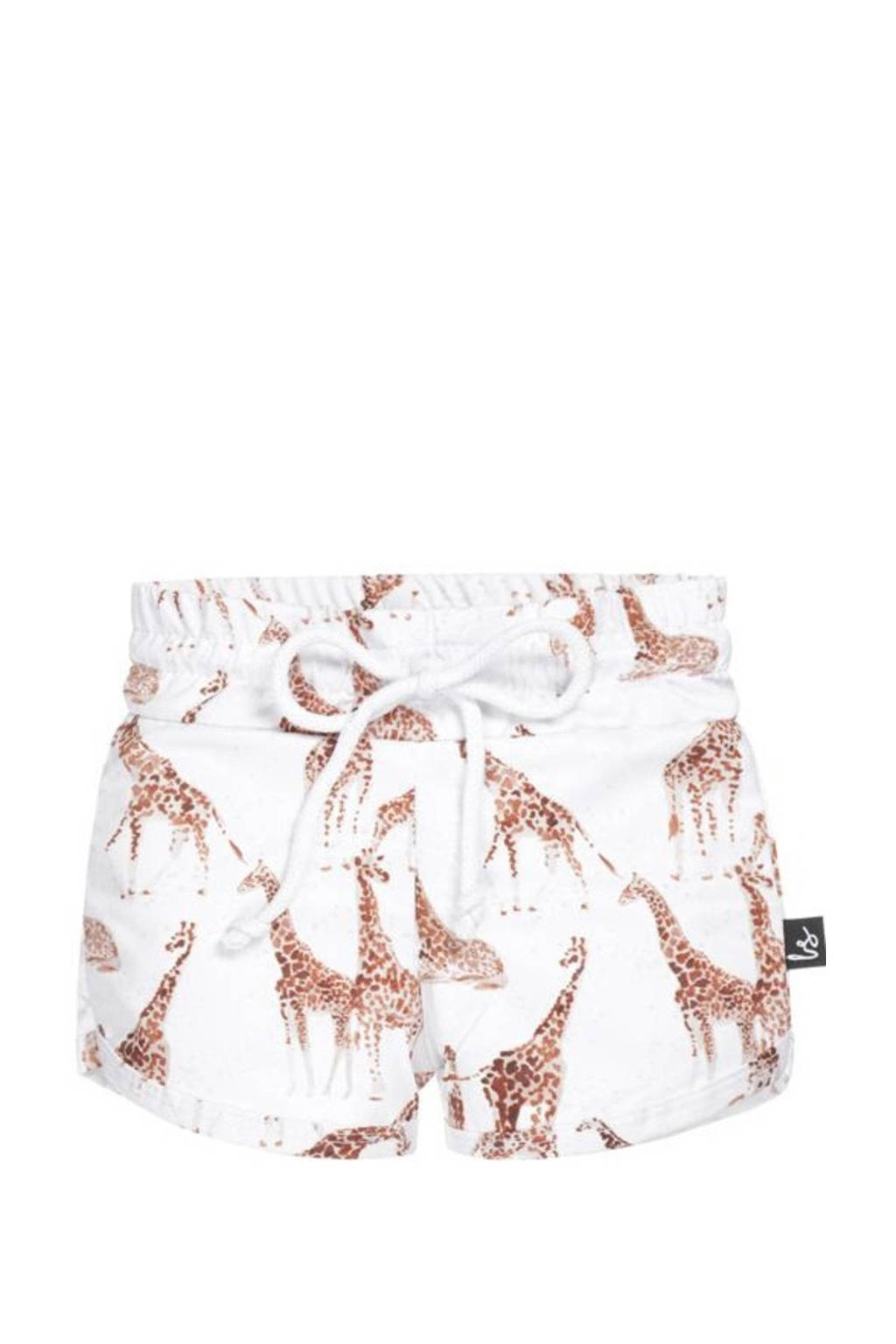 zwemshort wit/bruin