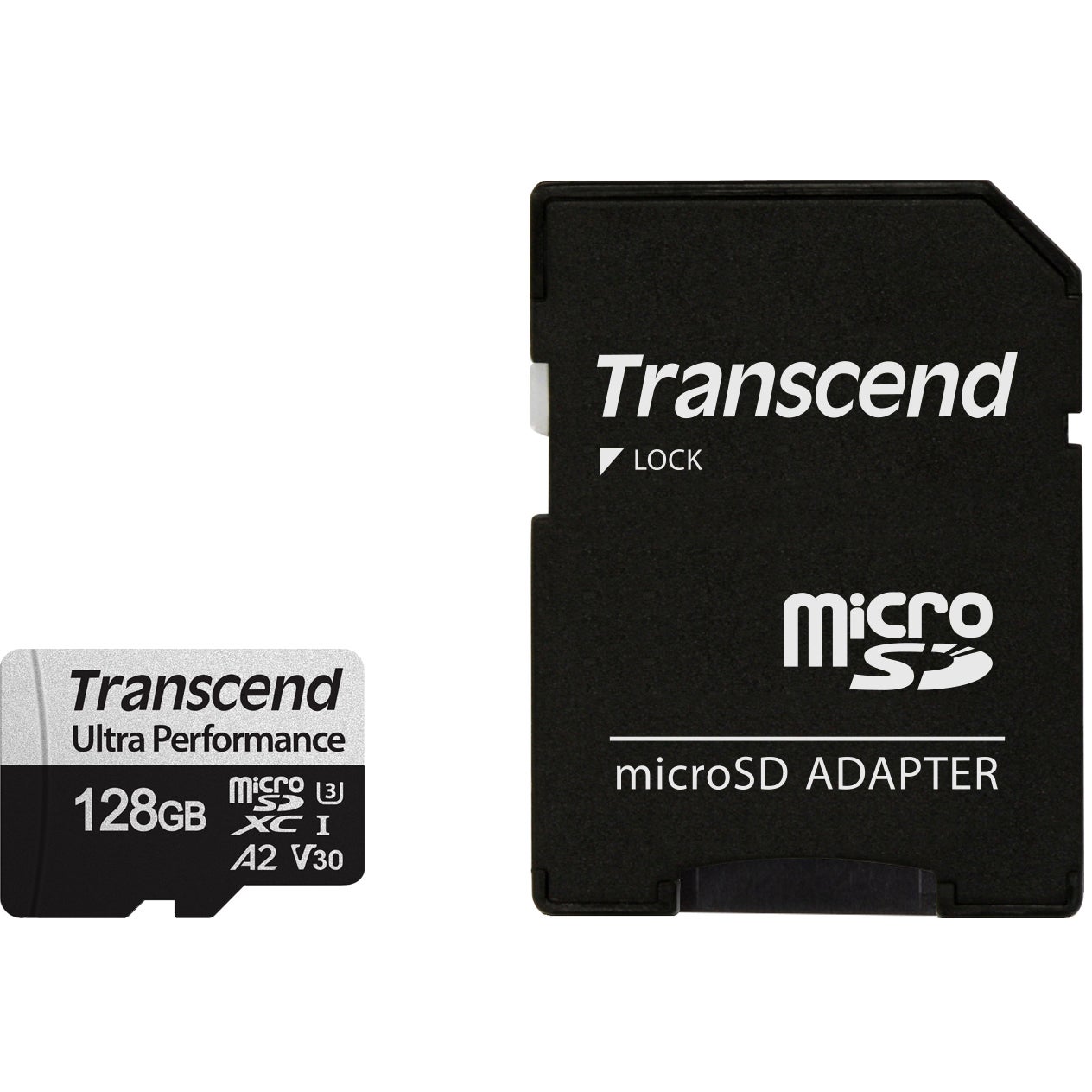 Transcend microSDXC 340S 128 GB met adapter