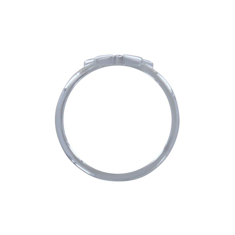 Bague Argent Rhodié Etoile du Berger
