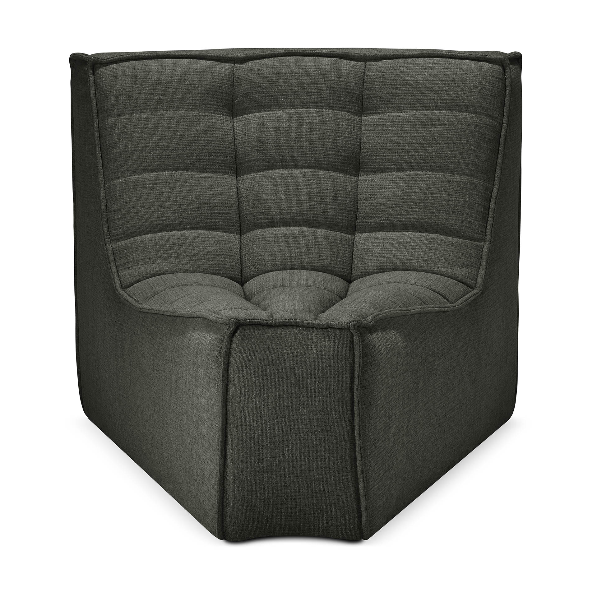Sofa N701- 45° rond hoekelement - eco stof moss green