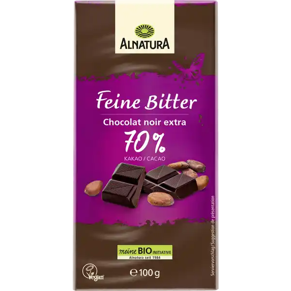 Bio Feine Bitter Schokolade 70 % Kakao