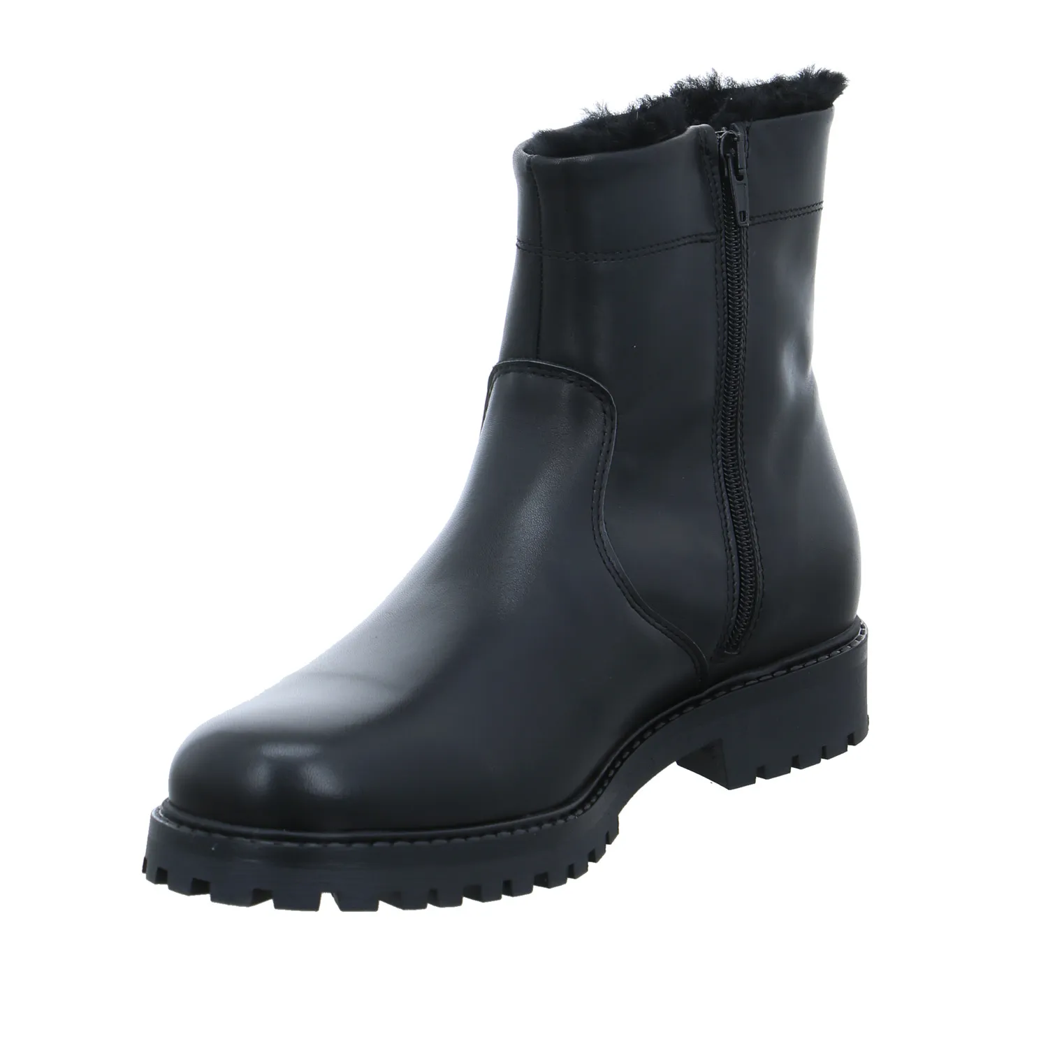 SCHUHENGEL Herbst- Winterstiefel Schwarz Leder