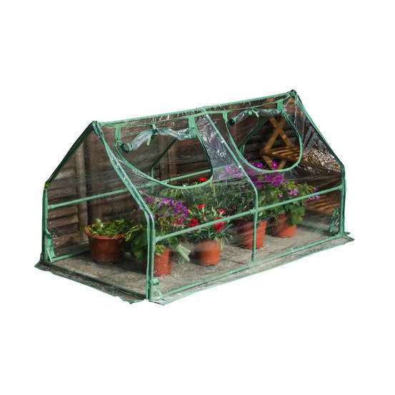 Serre de jardin en ch?ssis - L.120 x l.60 x H.60 cm