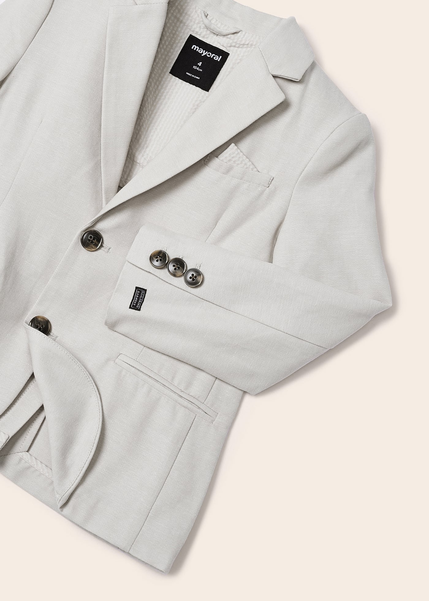 Blazer de linho para meninos