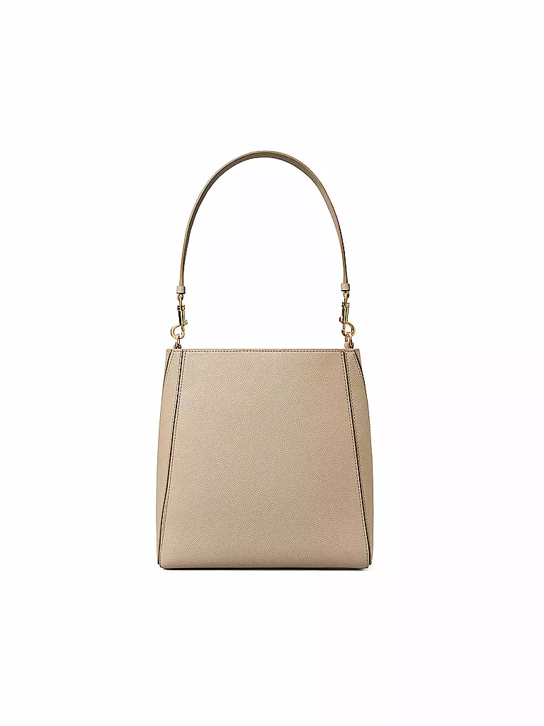 TORY BURCH Ledertasche - Bucket Bag GRAW creme