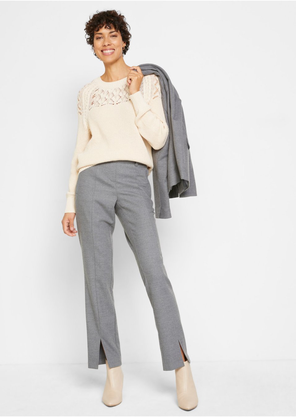 Pull à motif ajouré
