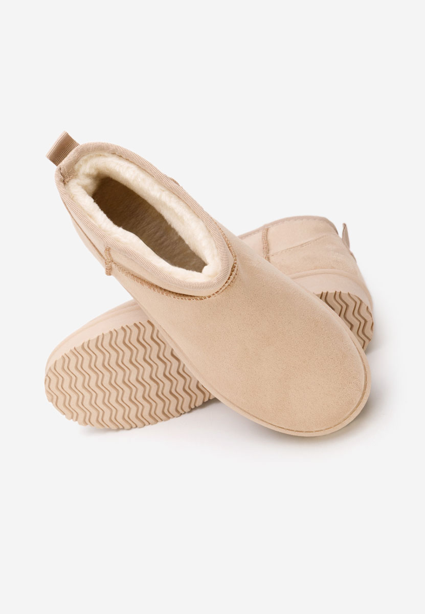 Bottines doublées femme beige Andora