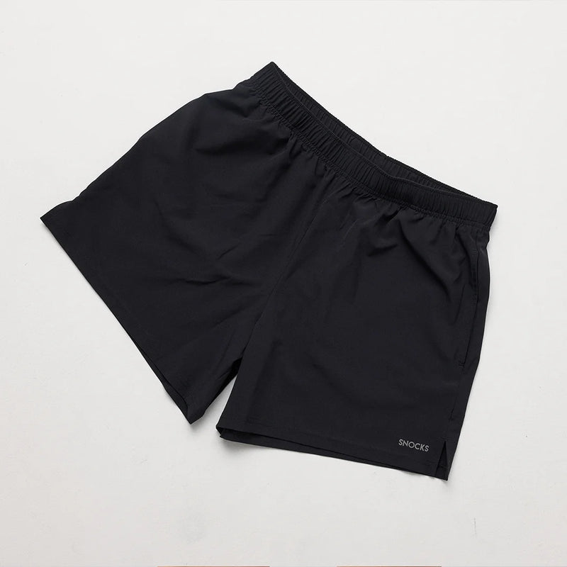 Kurze Sporthose Herren 5 inch Schwarz