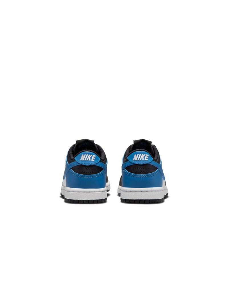 Chaussures Nike Dunk Low Blanc/Noir/Bleu pour enfant