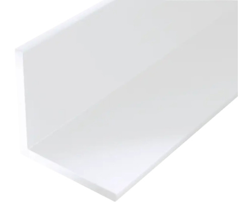 PVC hoekprofiel, wit, 10x10x1 mm, 2 m