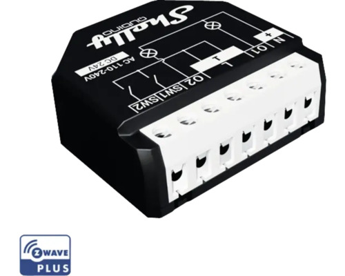 Shelly Wave 2PM relais max 16A 2-kanaals meetfunctie Z-Wave