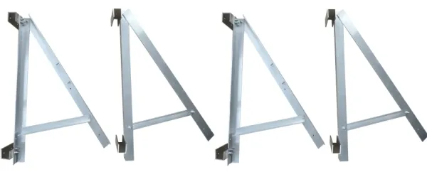 Technaxx BALCONY POWER, Stangmontering til solcelle, Aluminium, Fritstående, Tagmonteret, Vægmonteret, Grå, 1050 mm, 60 mm