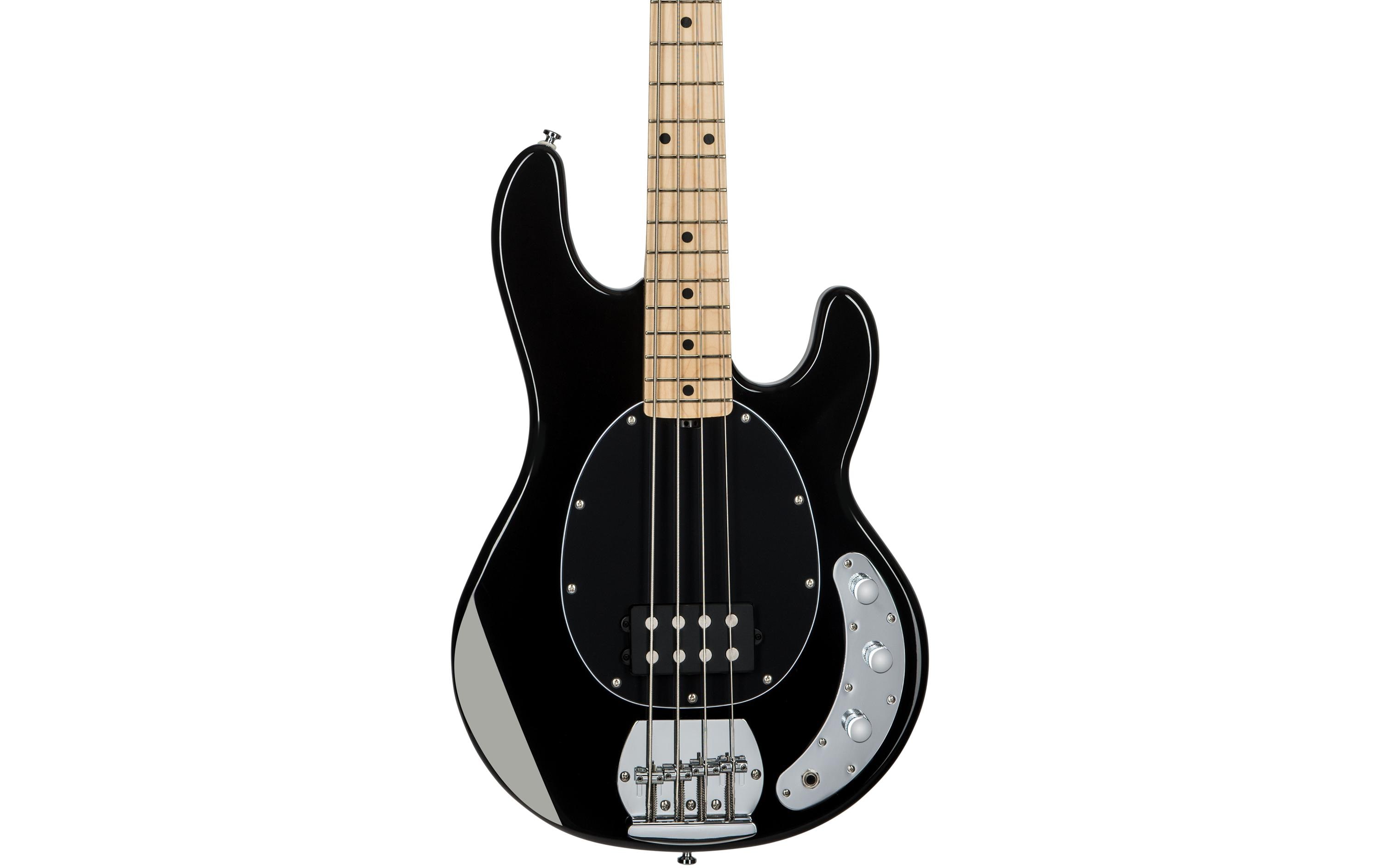 E-Bass StingRay Ray4 – Schwarz<br>4-seitiger Bass mit Aktivelektronik und einem Humbucker