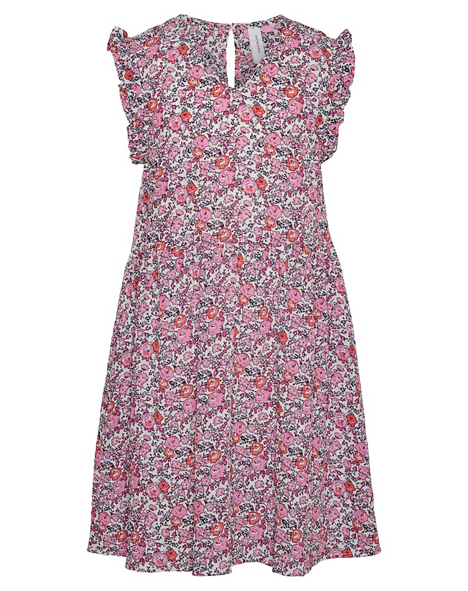 Kleid VMTARA FLOWERS in snow white