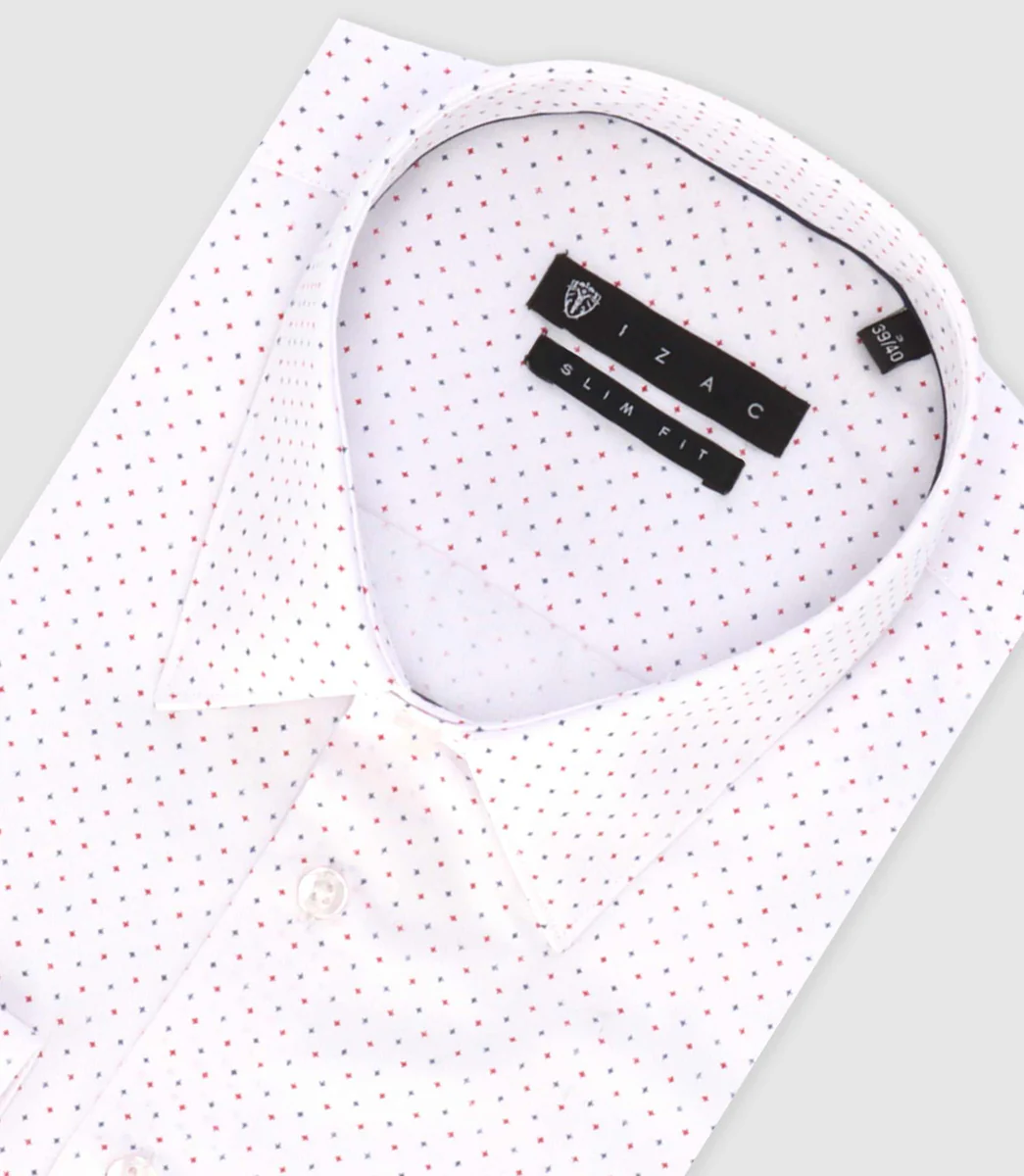 Chemise ville imprimé blanc 