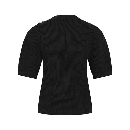 PBO Jessia Strikbluse, Black, XXL