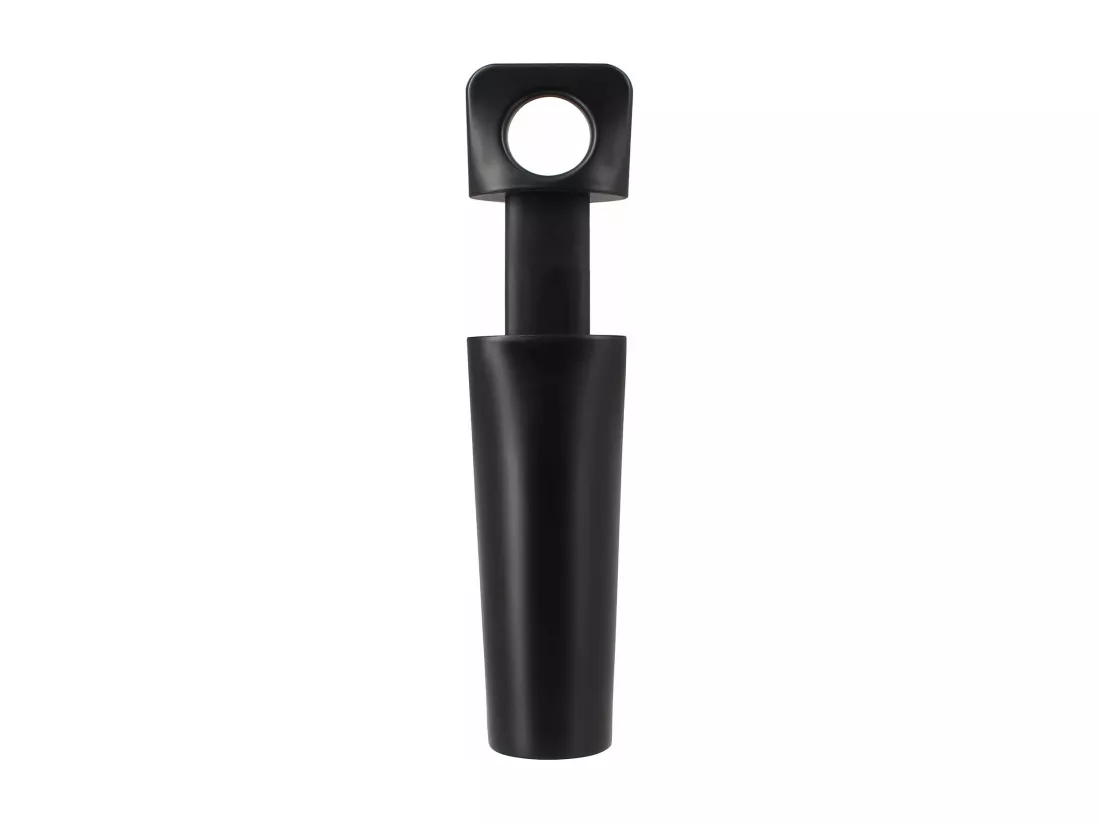Ogo Living - Pompe A Vin Deluxe Noir Mat Avec 2 Bouchons En Silicone
