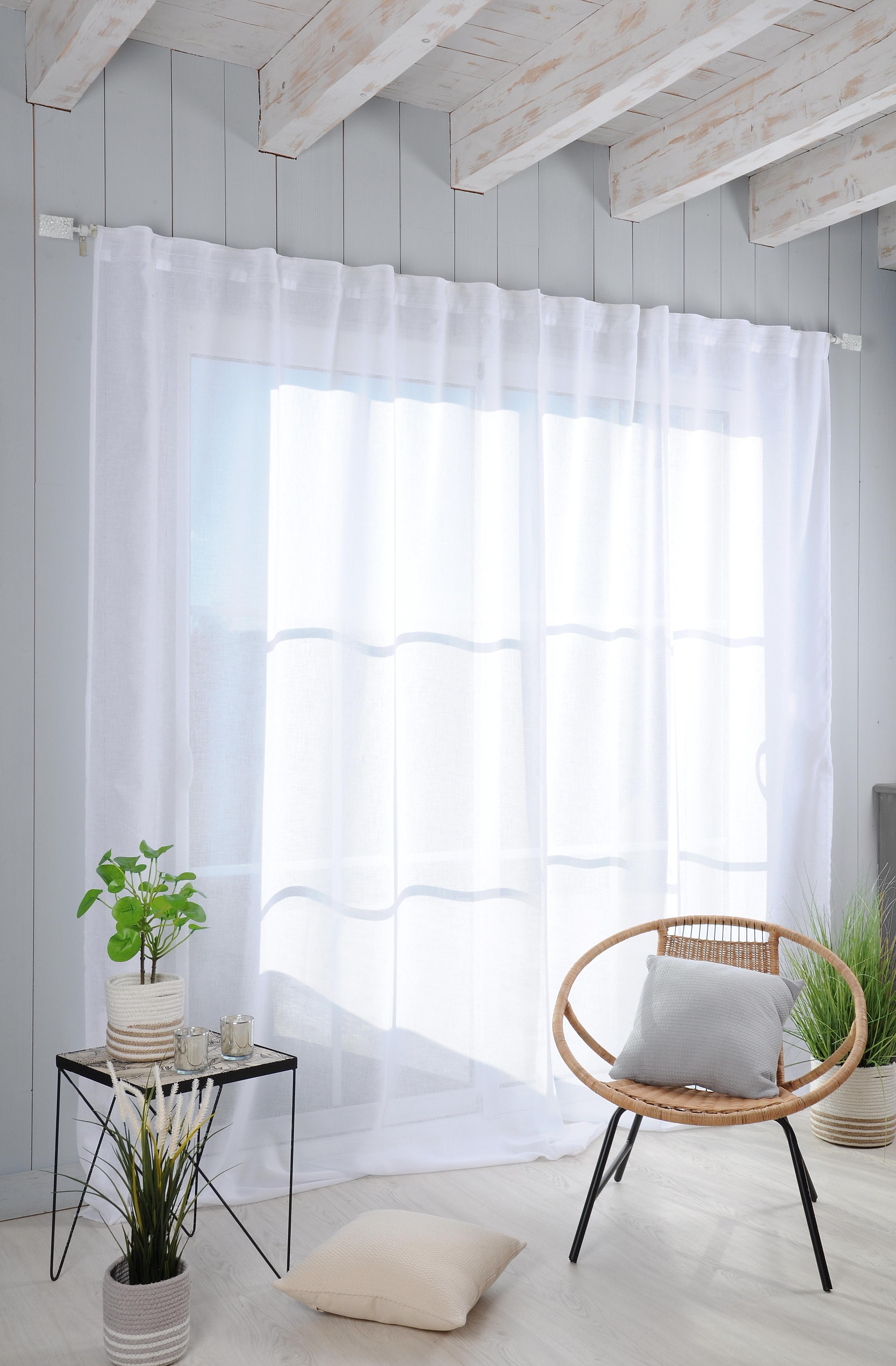 VOILAGE MADRID PATTES CACHEES BLANC 3M