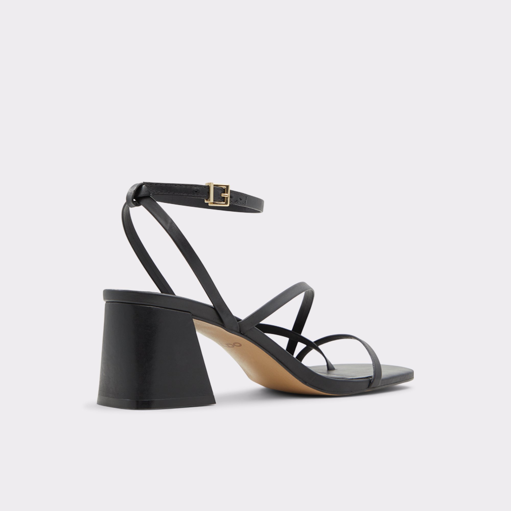 Adrauder Black Women Strappy Sandals