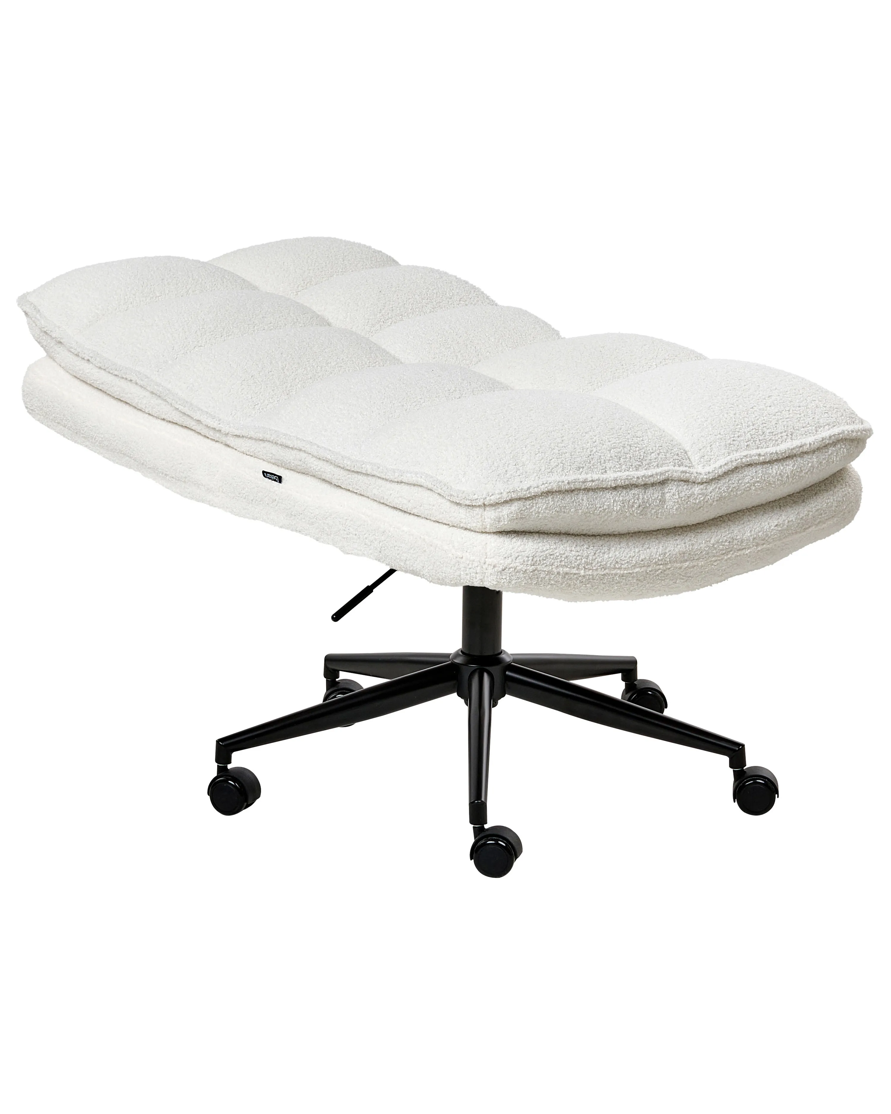Bureaustoel ADDISON Bouclé Wit