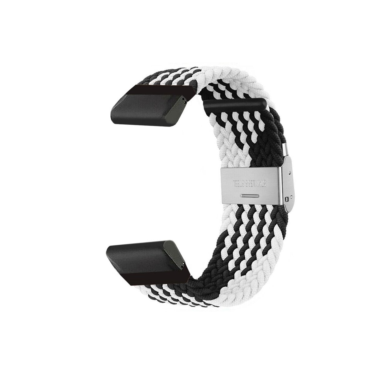 Flettet klokkereim Garmin D2 Charlie - Blackwhite