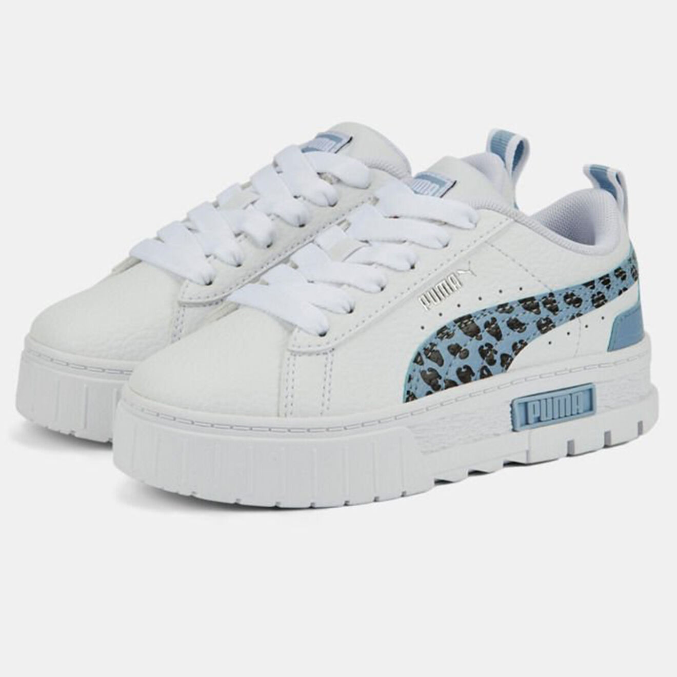 Puma Baskets en Cuir Mayze Wild blanc/bleu