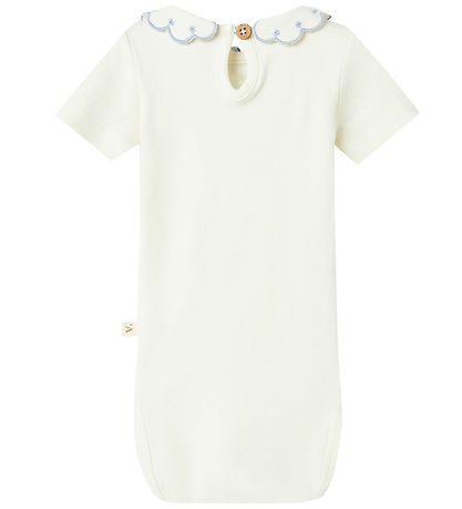 Lil' Atelier T-Shirt - NbfFundo - Coconut Milch/Zen Blue