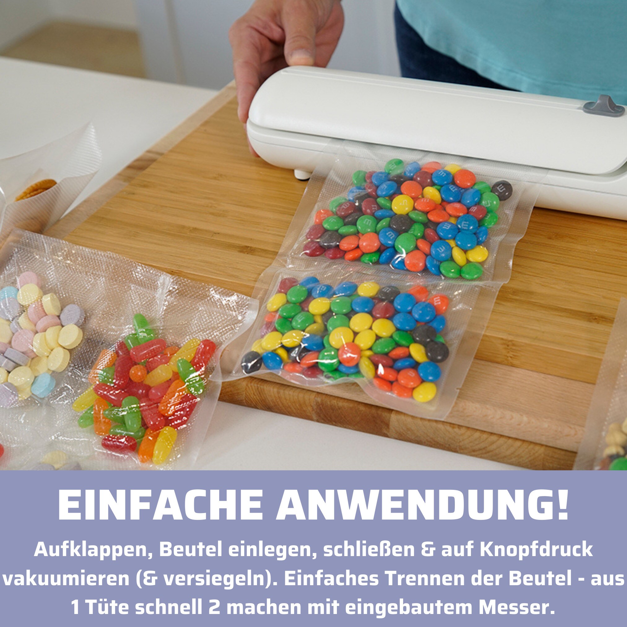 Starlyf® Vakuumiergerät inkl. 20 Beutel & Rezepte - Vakuumierer Vacuum Sealer