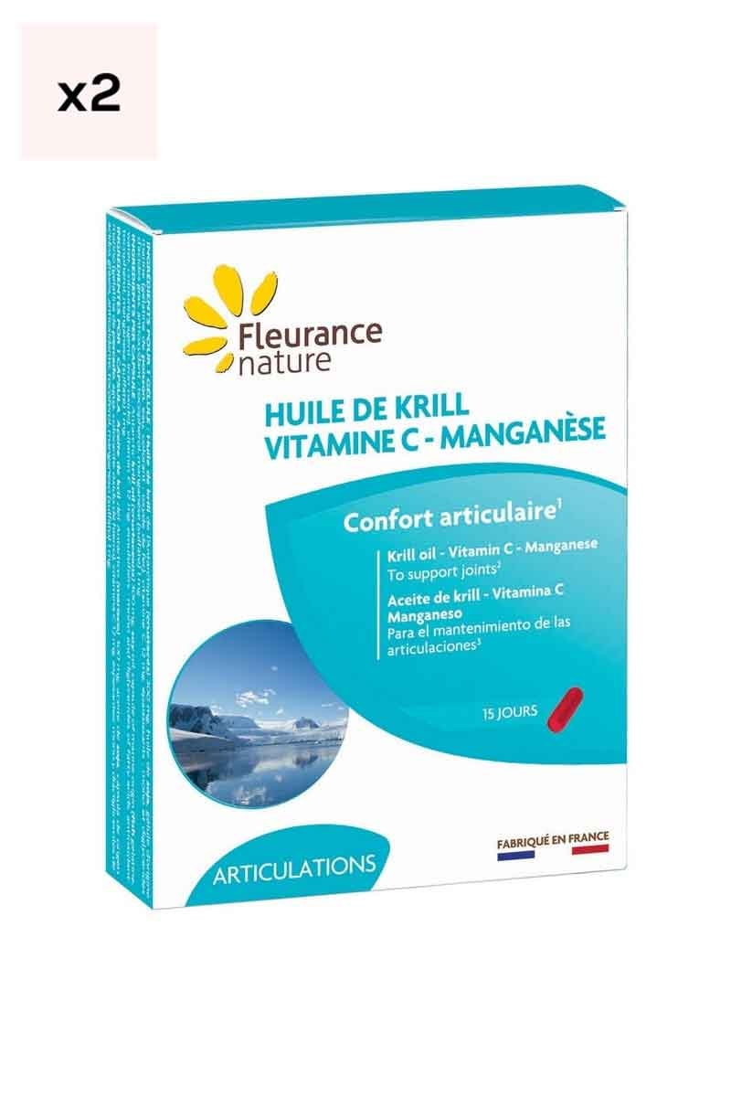 Maintien des articulations - Krill, vitamine C & manganèse - 30 jours