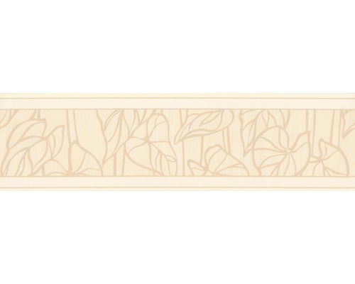 Rand 2340-25 Alleen Randen bladeren beige 5 m x 17 cm