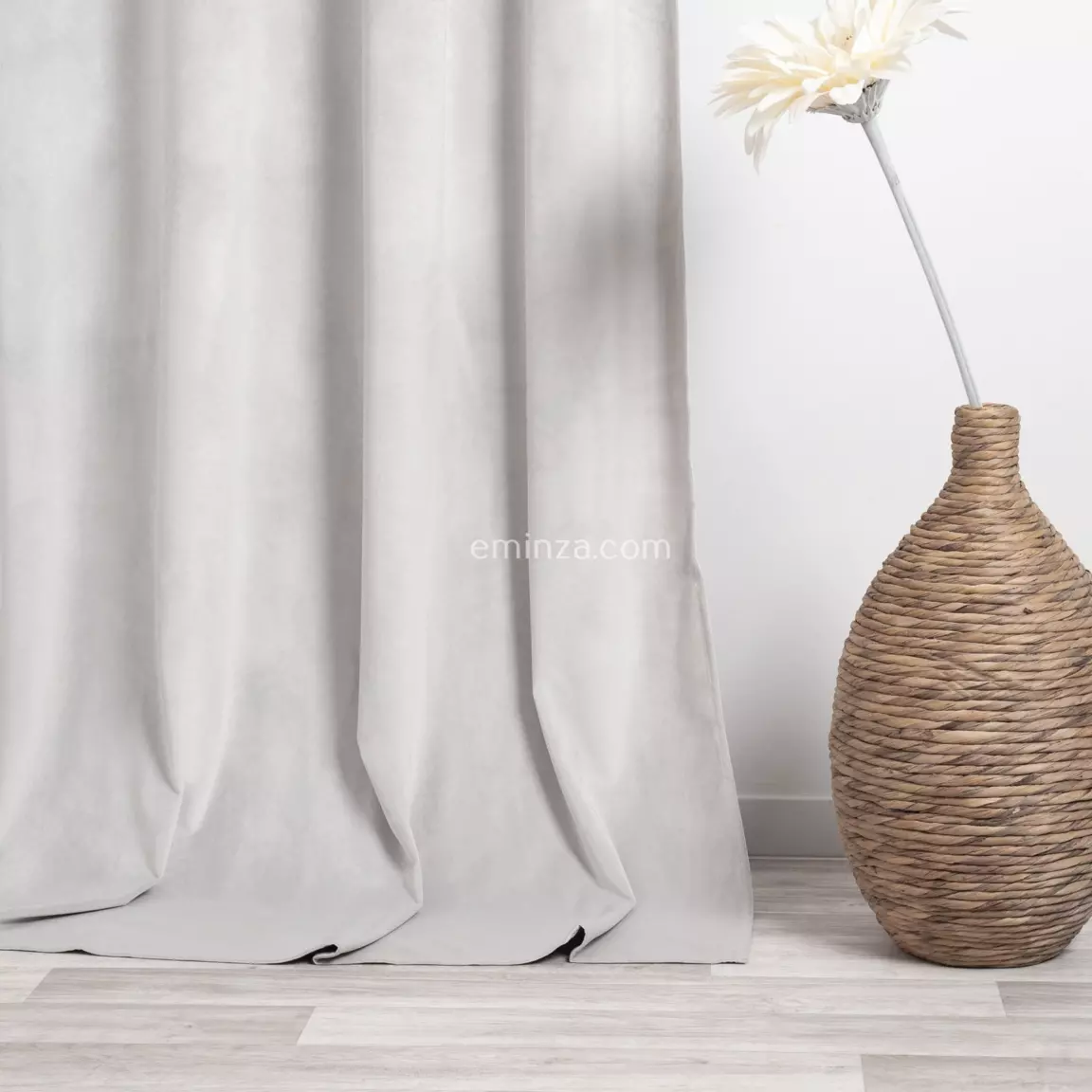 Rideau oeillets (140 X 260 cm) Velours Ivoire