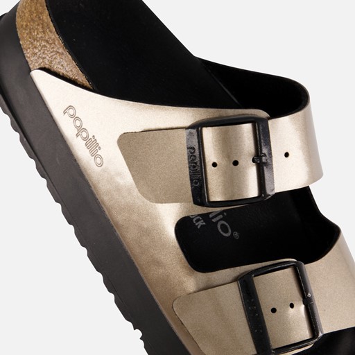 Pappillio Birkenstock Arizona Metallic taupe