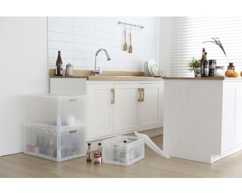 Stapelbak Eurobox 20 l 400x220x300 mm transparant