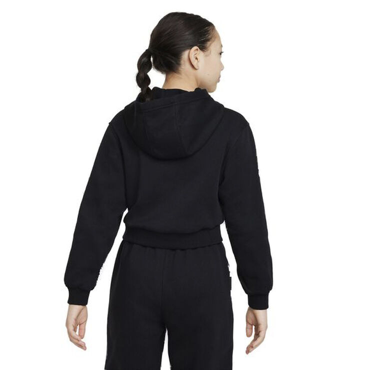 Nike Sportswear Club Fleece Cropped hættetrøje Sort
