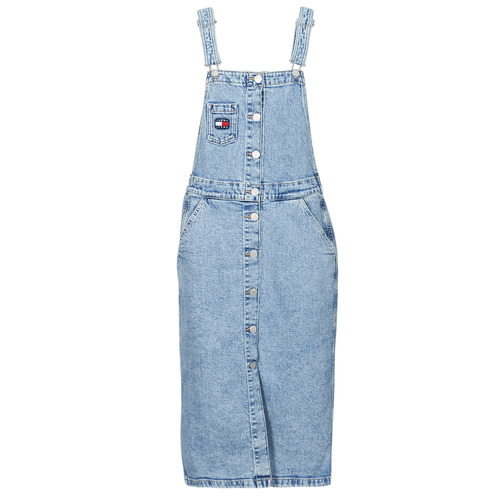 Tommy Jeans - DUNGAREE BF MIDI DRESS CG4114 Azul