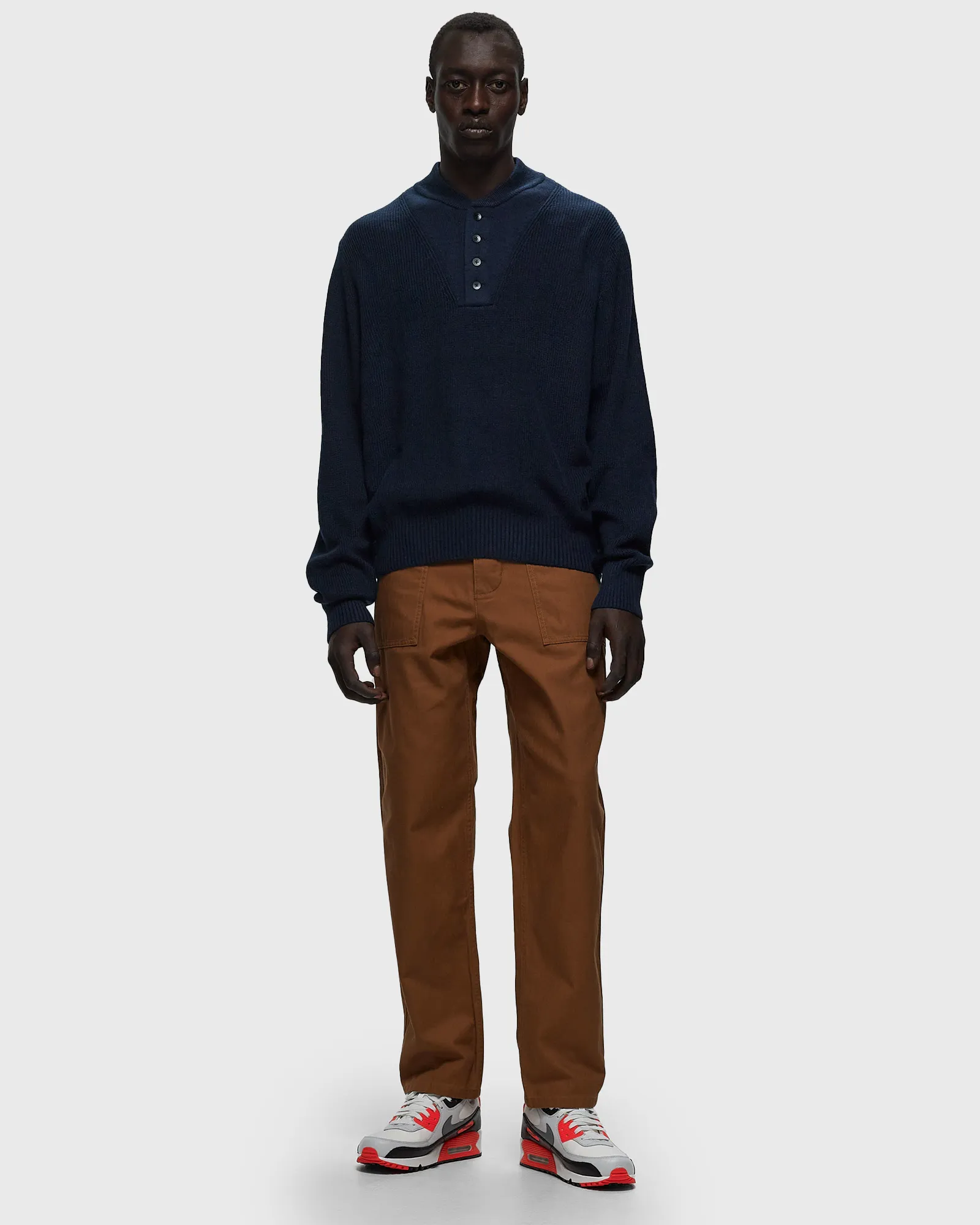 Nike LIFE LONG-SLEEVE MILITARY HENLEY JUMPER