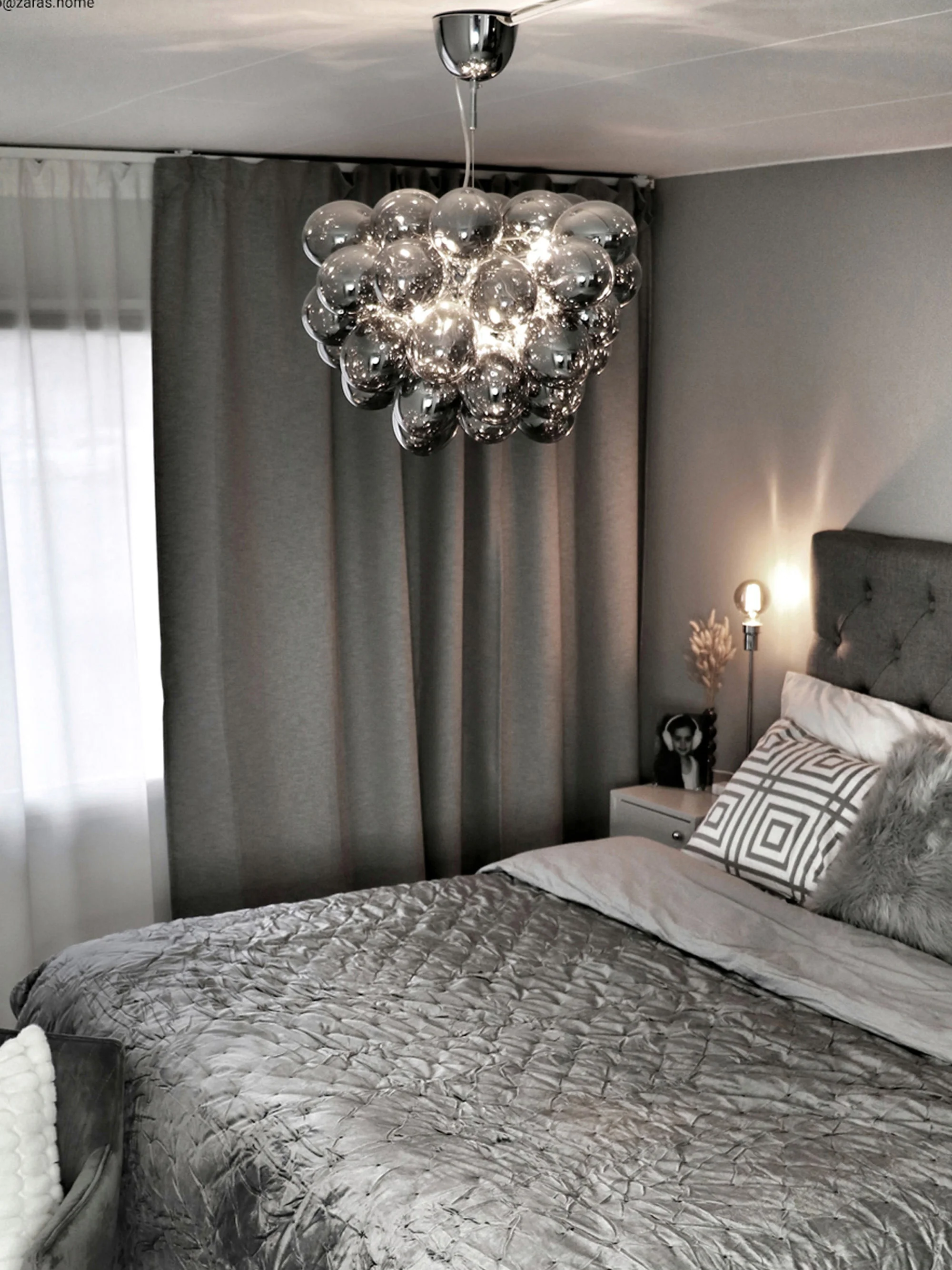 Mondgeblazen hanglamp Gross