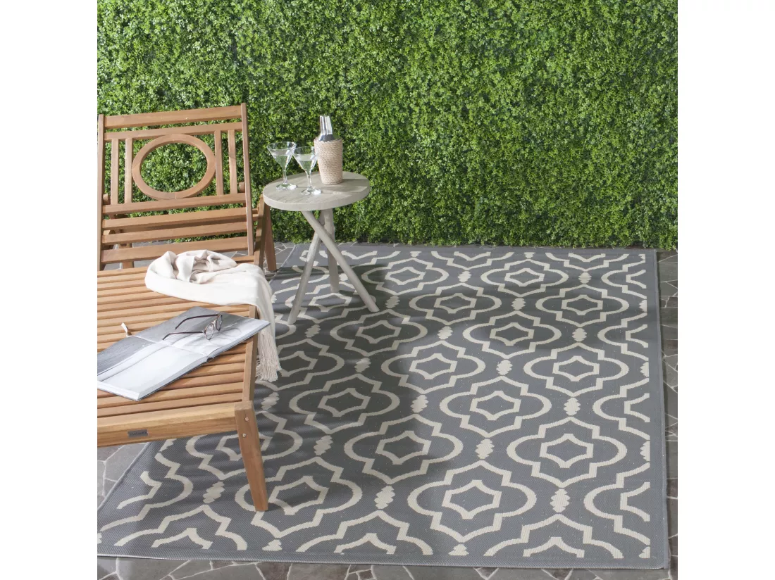 Tapis Anthracite & Beige 201 X 290 cm - Mykonos
