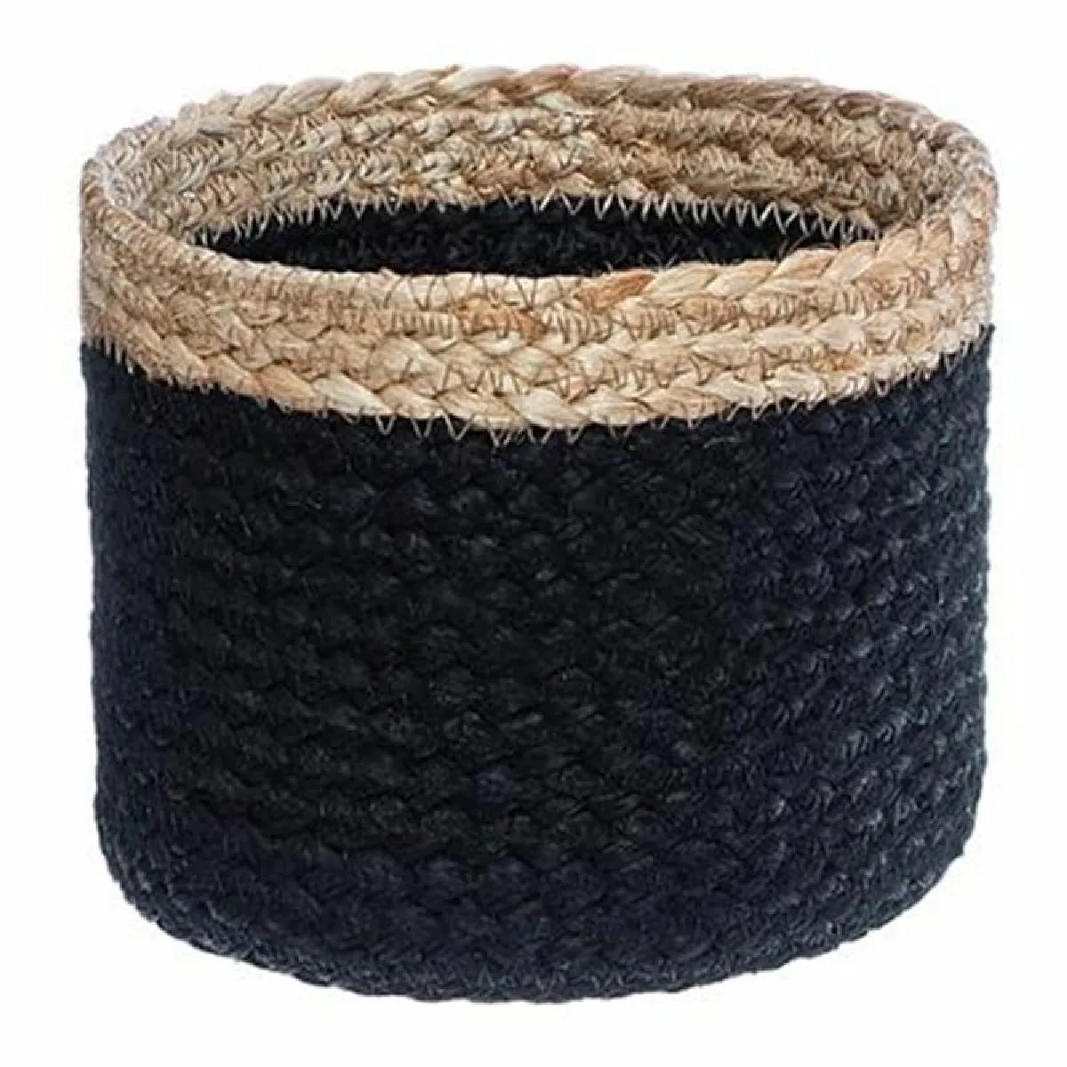 Paniers Seagrass 18cm Noir & Naturel