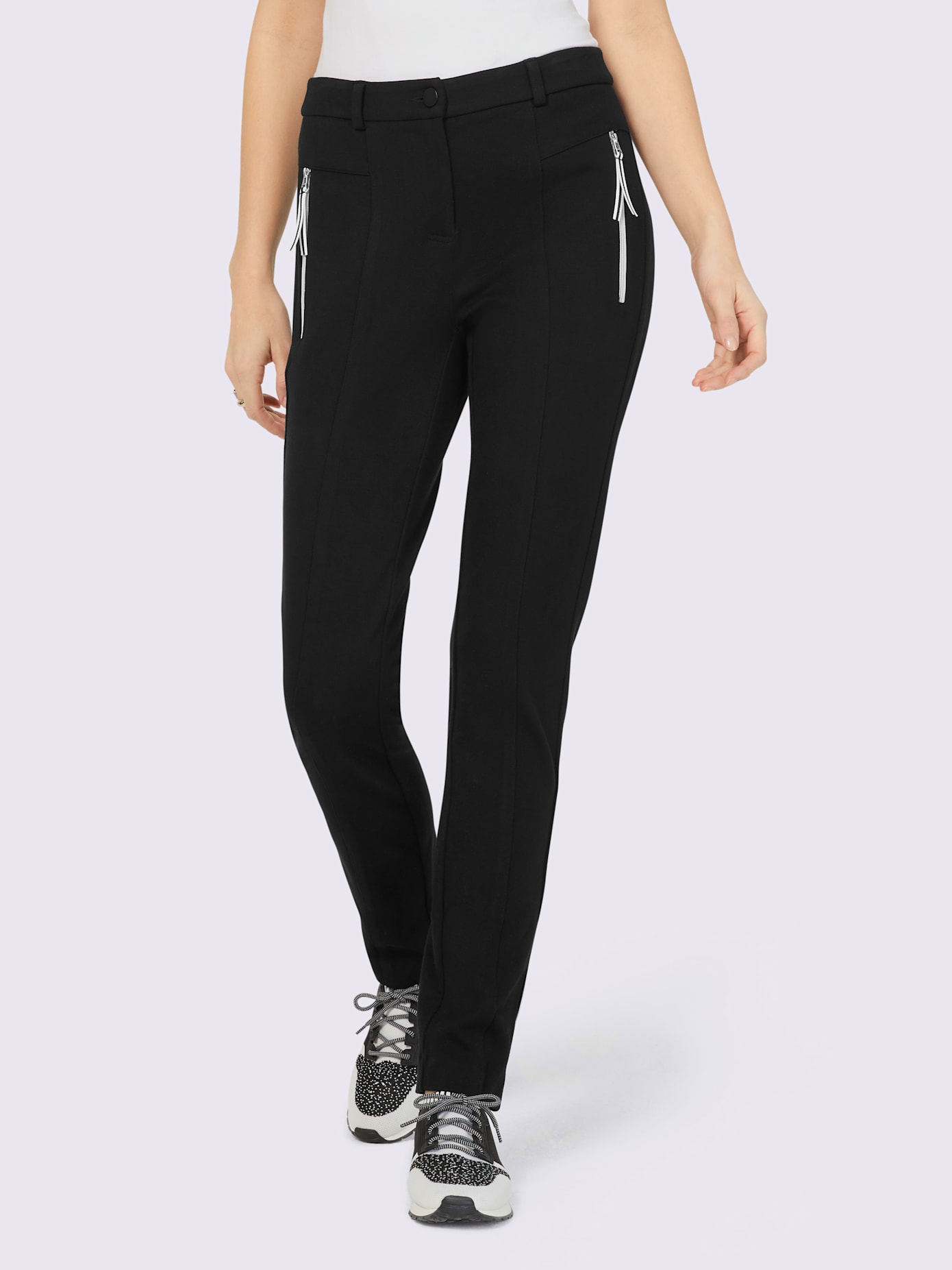 Pantalon poches avec fermeture à glissière pratiques