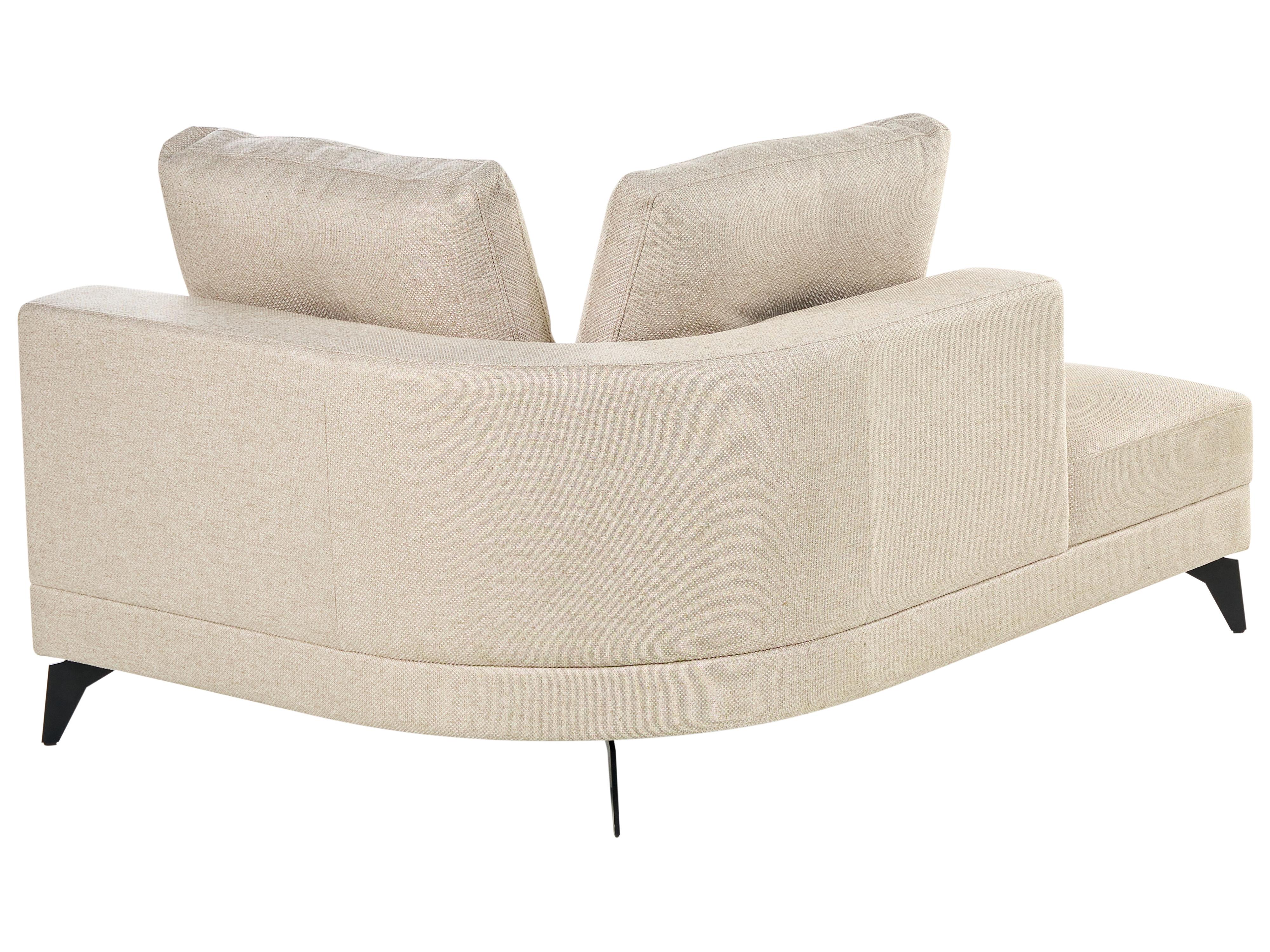 Chaise longue MARUM Kunstlinnen Lichtbeige