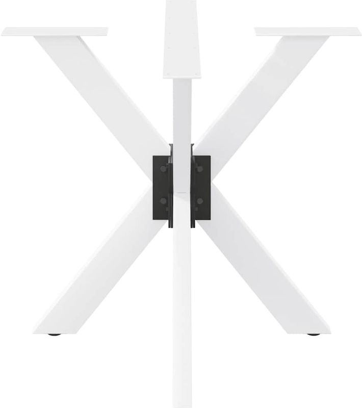 vidaXL - Eettafelpoot - Spider Vorm - Wit - Staal