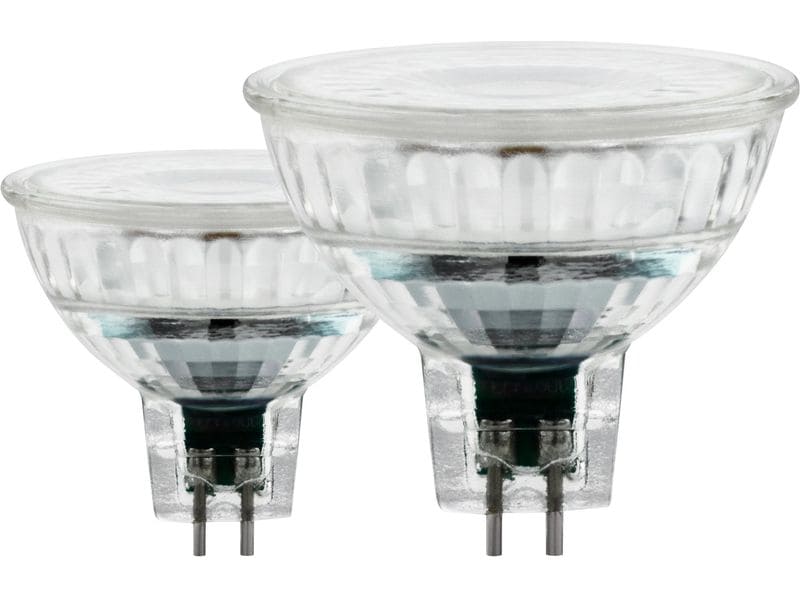 EGLO Leuchten Lampe 3 W GU5.3 Warmweiss LED-Reflektorspots aus klarem Glas
