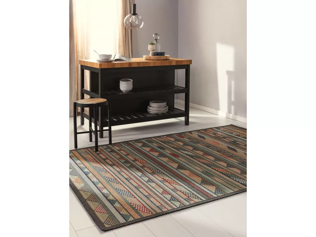 Tapis d'extérieur & intérieur Mirena Multicouleur 80x150 cm