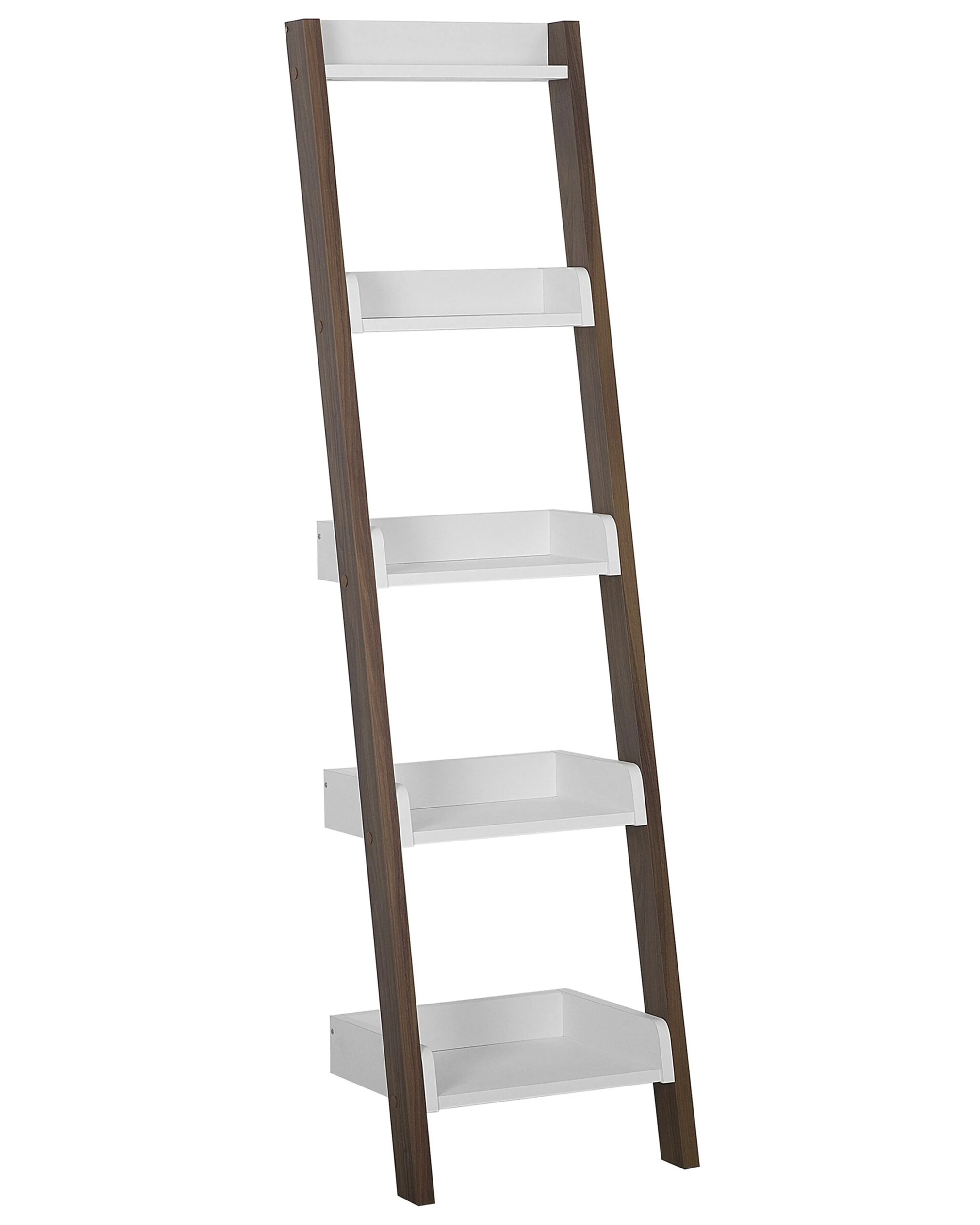 Opbergkast met 5 planken MOBILE DUO 166 cm Bruin/wit