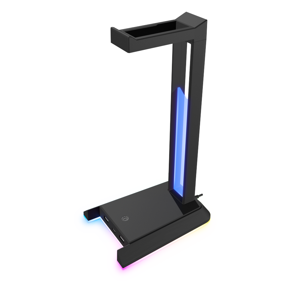 Speedlink - EXCELLO NX RGB Headset Stand, USB 2.0 Hub, sort