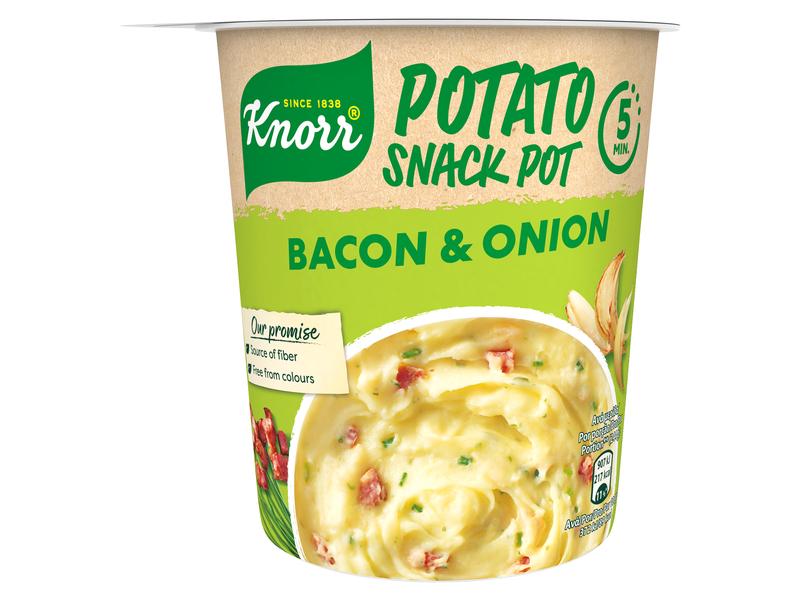Knorr Fertiggericht Potato Snack Bacon & Onion 1 Portion Herzhafte Mahlzeit mit Kartoffeln und Speck