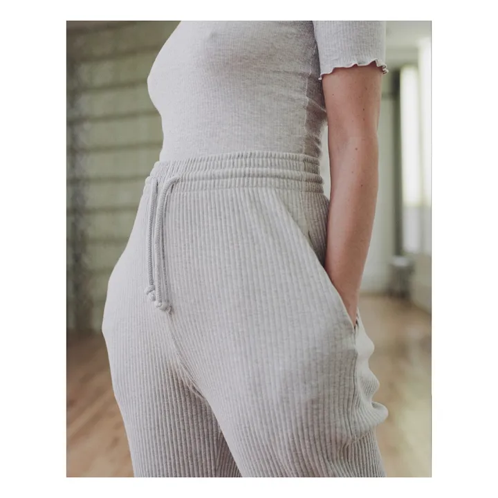 Baserange Jogger Côtelé Coton Bio | Gris